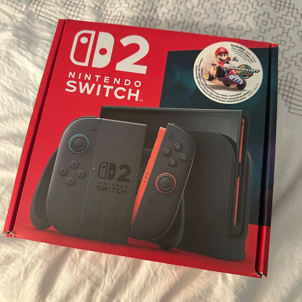 Nintendo Switch Console Black and Red with Joy-Con Controllers Unopened box